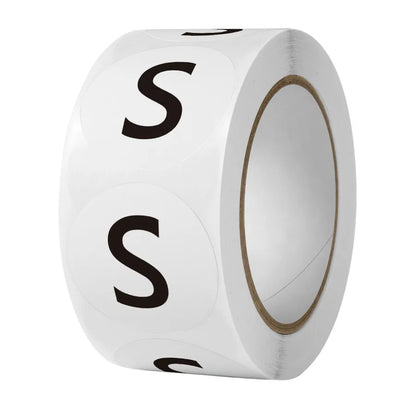 1 inch clothing clothes size label sticker wholesale shoes hat size model self-adhesive label sticker