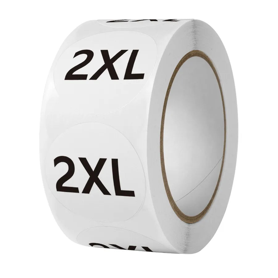 1 inch clothing clothes size label sticker wholesale shoes hat size model self-adhesive label sticker