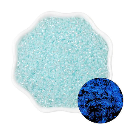 1 Pack Glass Solid Color Beads