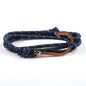 Casual Simple Style Fishhook Alloy rope Layered Unisex Bracelets