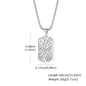 Wholesale Jewelry Punk Simple Style Cross Rectangle 304 Stainless Steel Zircon Polishing Pendant Necklace