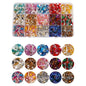 1 Box Glass Solid Color Beads
