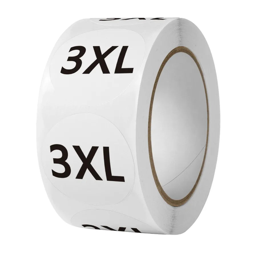 1 inch clothing clothes size label sticker wholesale shoes hat size model self-adhesive label sticker