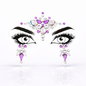 Pink Lilac Festival Face Jewels – Self Adhesive Rave Gems (Maia)
