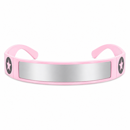 Pink Futuristic Star Shield Sunglasses – Cyber Rave Statement Glasses