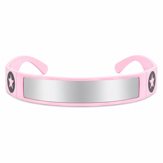 Pink Futuristic Star Shield Sunglasses – Cyber Rave Statement Glasses