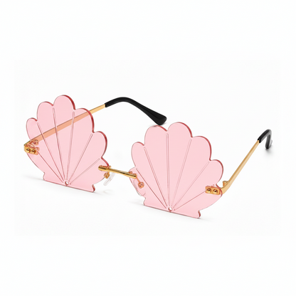 Pink Mermaid Shell Festival Sunglasses – Fantasy Statement Glasses