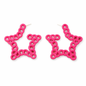 Pink Star Earrings UK – Bold Bubble Star Hoop Earrings (Festival & Rave Accessories)