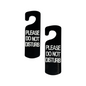 Please Do Not Disturb Earrings UK – Funny Slogan Statement Earrings (Black Acrylic Drop Earrings)