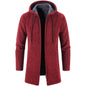 Plus Fleece Hooded Winter Cardigan Men Jacket