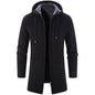 Plus Fleece Hooded Winter Cardigan Men Jacket