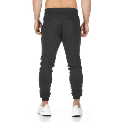Plus size Jogger Pants Workout Gym sweat trouser Side Zipper Pockets Slim Fit trousers for men