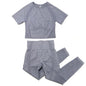 Yoga Sets 2 Piece Women Sport Outfits Workout Sets Exercise Sportswear Gym Jogger Actiivewear Running Suits Fitness Clothes