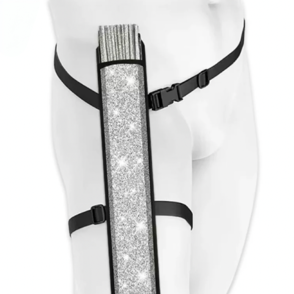 Pixie Dust Iridescent Festival Fan (XL Rave Fan UK)