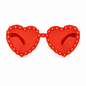 Heart Shaped Daisy Colour Therapy Glasses – Red