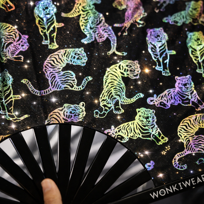 XL Flash Reflective Tigress Festival Fan