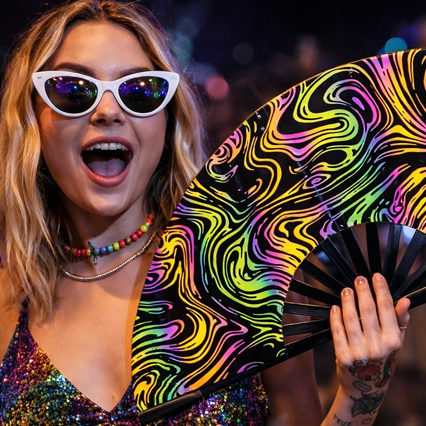 XL Festival Fan - Flash Reflective, Swirl