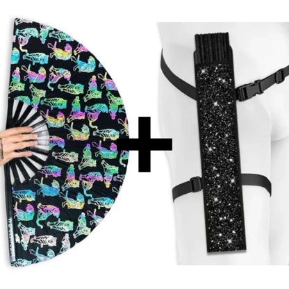 XL Flash Reflective Tigress Festival Fan