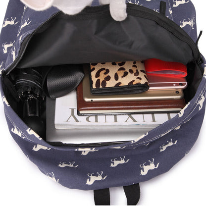 GIRLS BOYS RETRO BACKPACK SCHOOL RUCKSACK LAPTOP/TRAVEL/WORK BAG