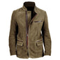 New Men's European And American Fashion Vintage Jacket Stitching Top