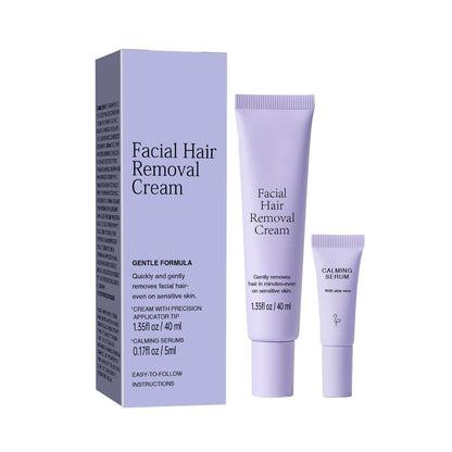 FACIAL HAIR REMOVAL CREAM, Gently removes hair in minutes even on sensitive skin
