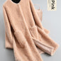 Particulate Sheep Sheared Fur Women'S Coat