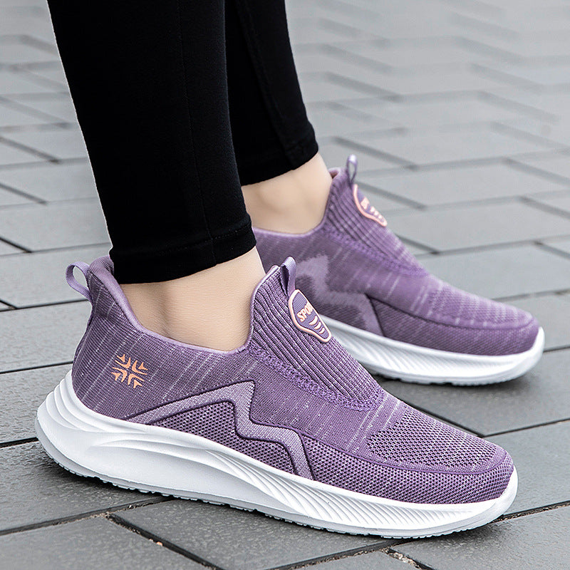 Middle-Aged And Elderly Walking Milk Shoes