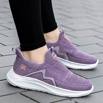 Middle-Aged And Elderly Walking Milk Shoes