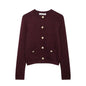 Gold Buckle Knit Coat