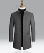 Mid-Length Stand Collar Casual Coat
