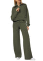 Sweat Wide Leg Pants Two-Piece Set