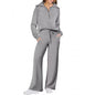 Sweat Wide Leg Pants Two-Piece Set
