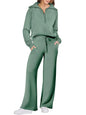 Sweat Wide Leg Pants Two-Piece Set