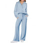 Sweat Wide Leg Pants Two-Piece Set