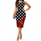 Sleeveless Printed Hip Dress