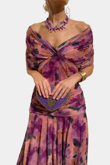 Printed Suspender Dress