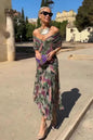 Printed Suspender Dress