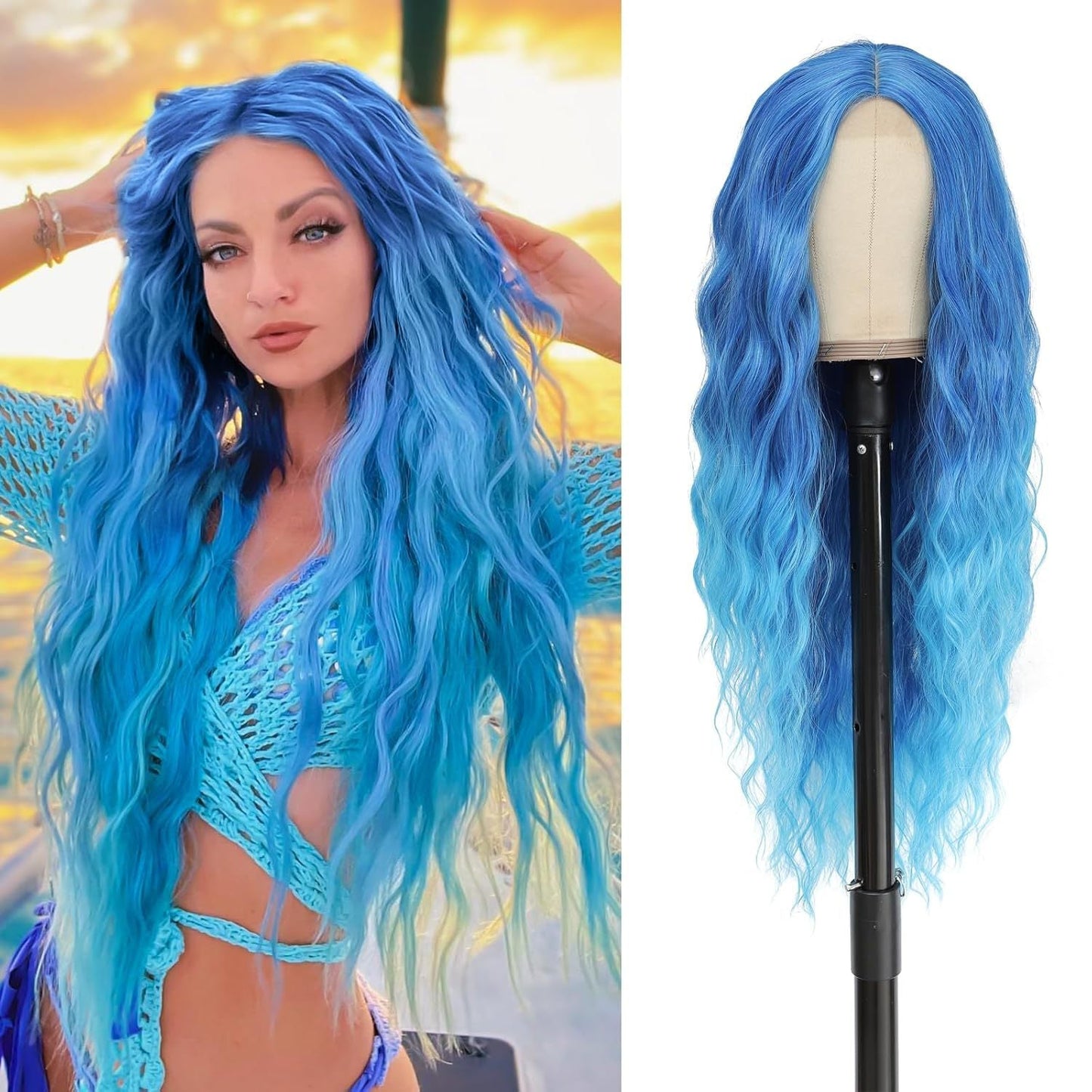 Lace-Front Curly Wig