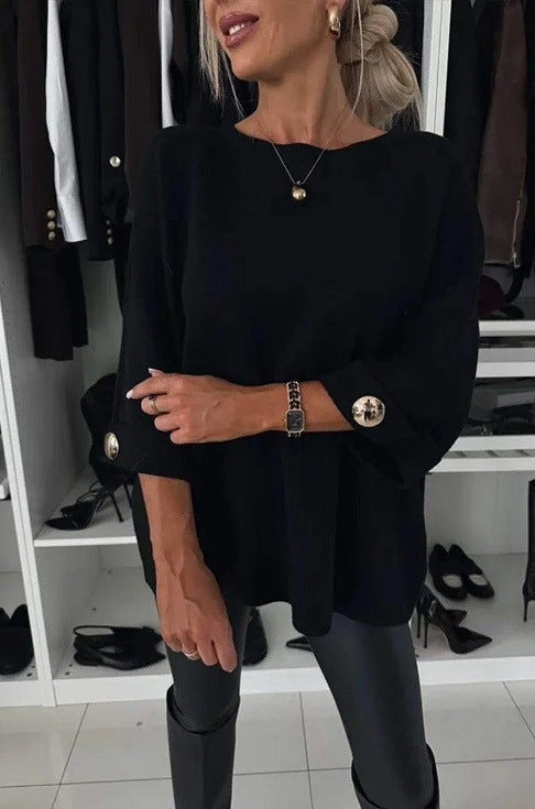 Crewneck Casual Top