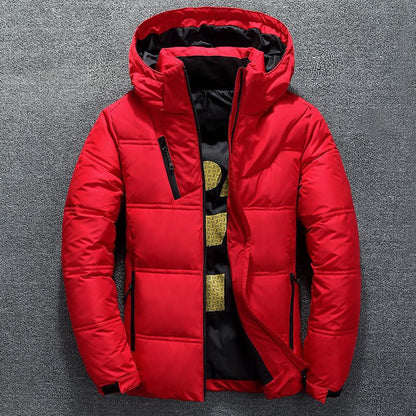 Short Slim-Fit Warm Jacket