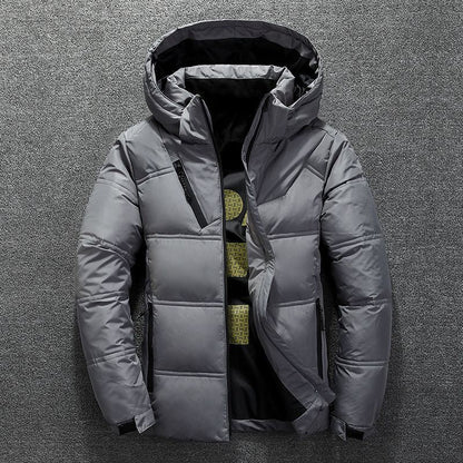 Short Slim-Fit Warm Jacket