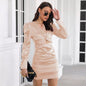 Spice Girl Solid Color Dress