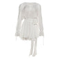 Horn sleeve hip dress
