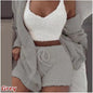 Plush Home Clothes Casual 3-Piece Set