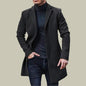 Solid Color Warm Men'S Woolen Coat