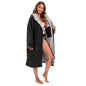 Fleece-Lined Thickened Cape Bathrobe