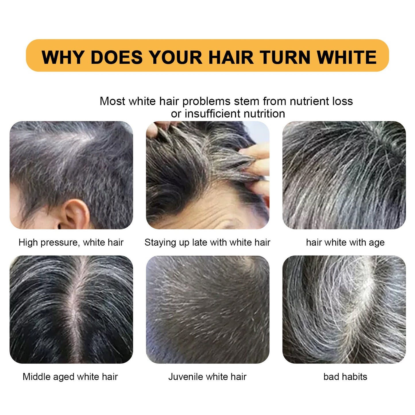 BLACK SOAP
BAR, Grey coverage, hair Softening Shampoo