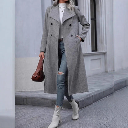 Woolen Fashion Casual Long Coat