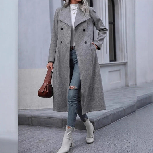 Woolen Fashion Casual Long Coat