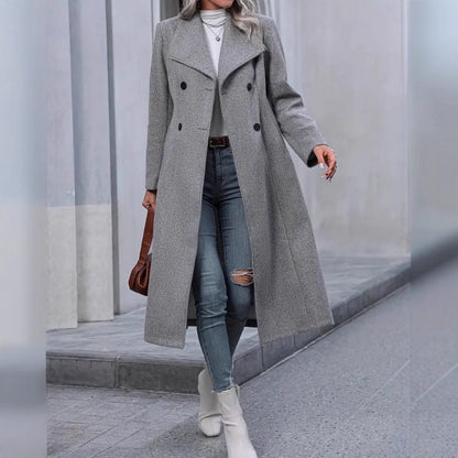 Woolen Fashion Casual Long Coat
